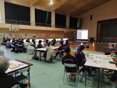防災講話の様子