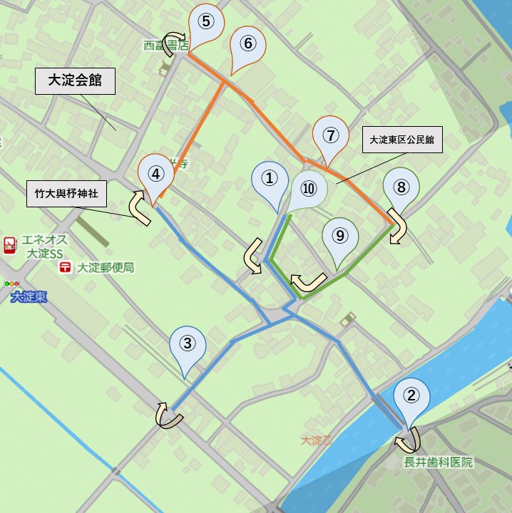 東区曳き回し順路
