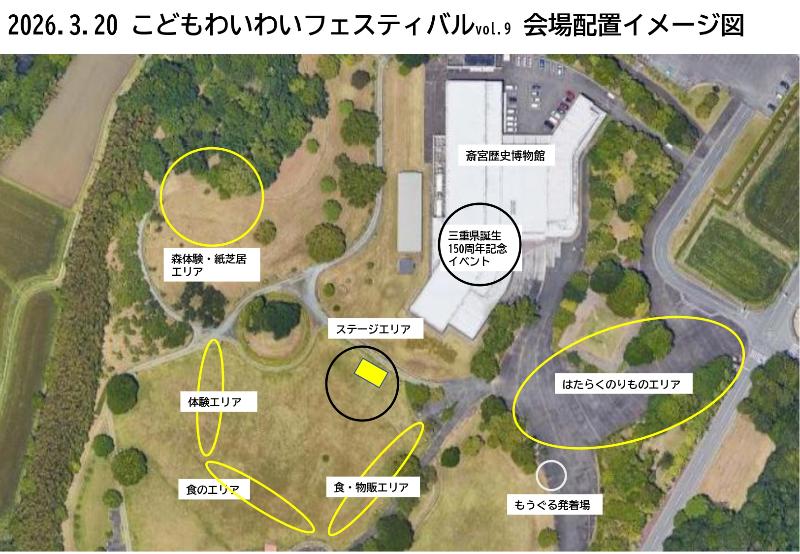 こどもわいわいフェスティバル会場配置イメージ図