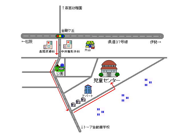 児童センターの地図