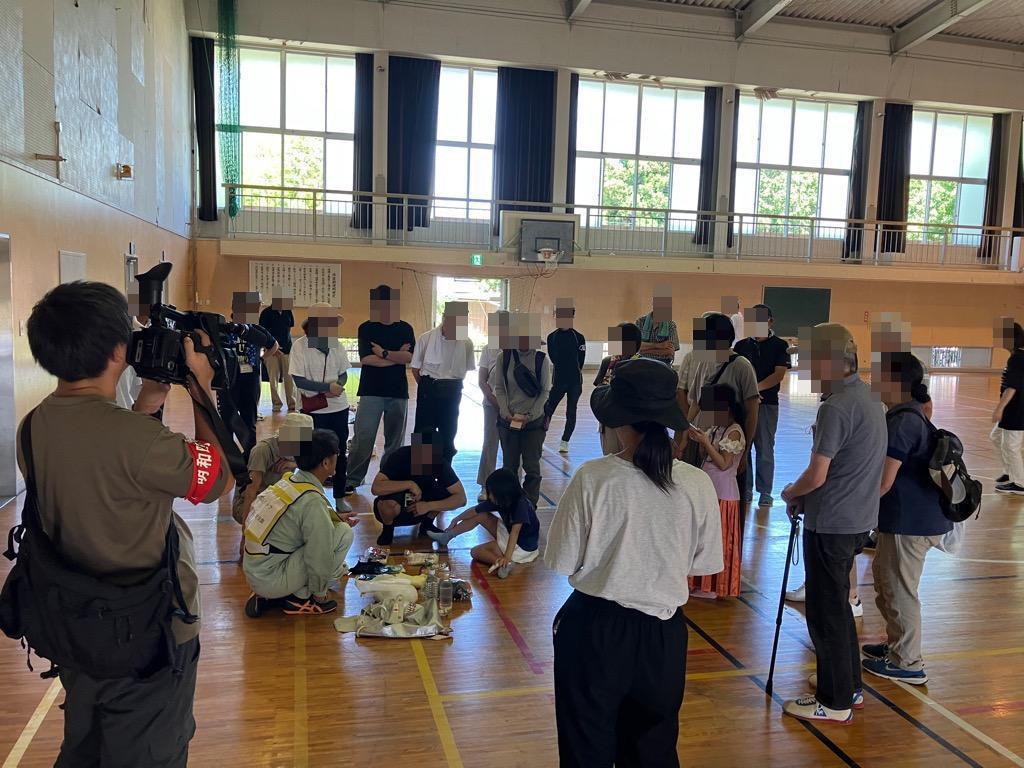 非常持ち出し品紹介の様子
